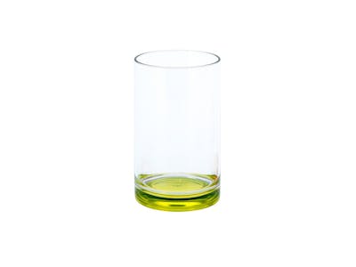 Gimex Trinkglas mit farbigem Boden Lime