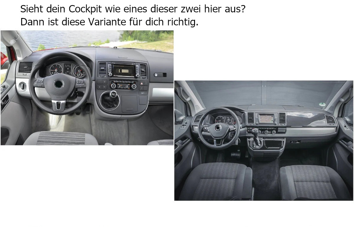 Fritz Filztasche - passt für das Cockpit des VW T5 und T6 Multivans